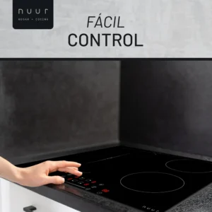 PARRILLA NUUR 59 CM INDUCCIÓN 4 QUEMADORES NEGRO PARIN4-B