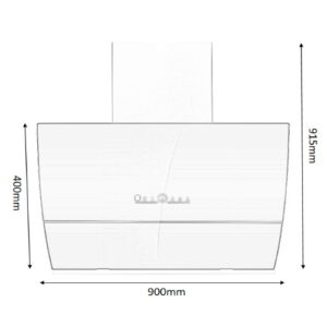 CAMPANA EXTRACTORA 90 CM MARCA PIZARRO MODELO CA-001-90 BARI