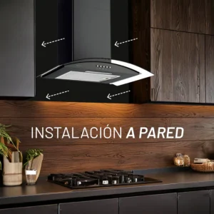 NUUR CAMPANA EXTRACTORA DECORATIVA PARED 60CM AI VT CAMEXPA60AVN