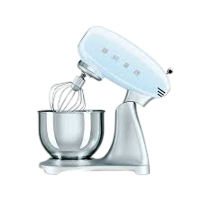 BATIDORA SMEG 600W, 4.8 Lt, 10 VELOCIDADES, COLOR AZUL, MODELO SMF02PBUS