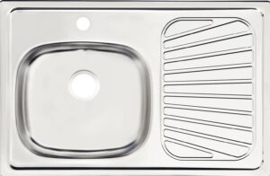 FREGADERO TRAMONTINA 80 CM EMPOTRAR DERECHO 1 TALADRO 93848515