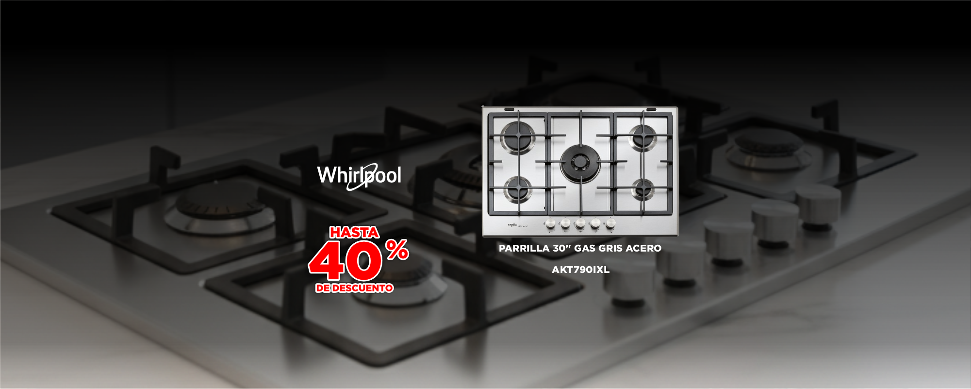 PARRILLA WHIRLPOOL AKT790IXL