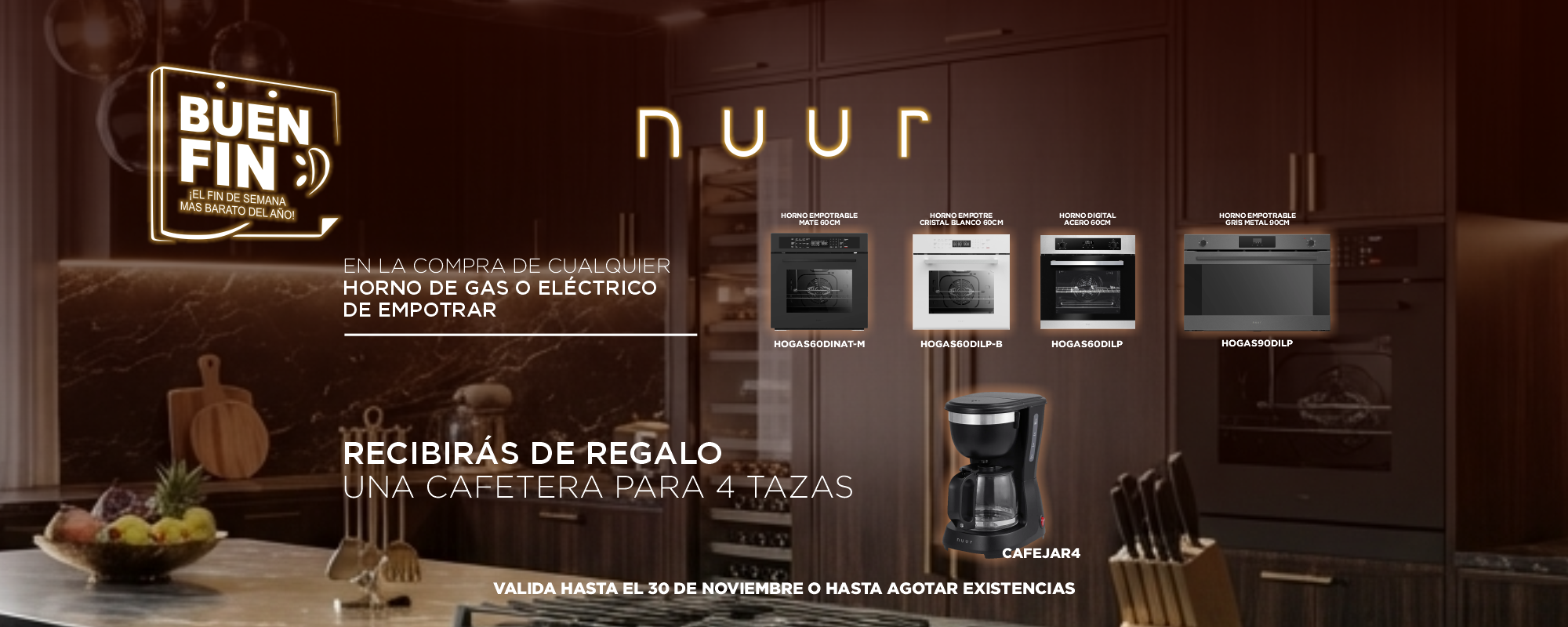 NUUR BUEN FIN REGALO CAFETERA